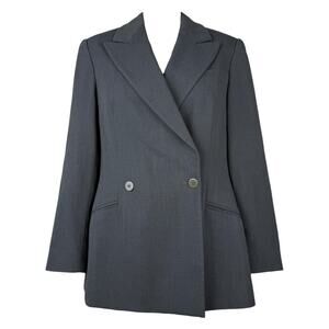 Vintage Giorgio Armani charcoal blazer, very Carolyn Basette Kennedy